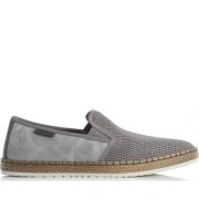 Stijlvolle grijze espadrilles voor volwassenen Rieker , Gray , Heren