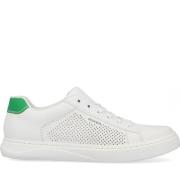 Witte Leren Sneakers voor Heren Rieker , White , Heren