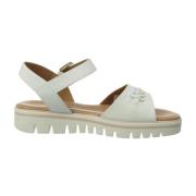 Flat Sandals Salamander , White , Dames