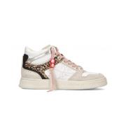 Leopard Sneakers Chic Style Premiata , Beige , Dames