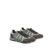 Lucy Heren Sneakers met Geborduurd Logo Premiata , Gray , Heren