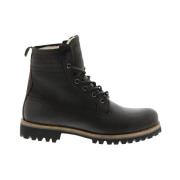 Il62 Black - Lace Up Boots - Fur Blackstone , Black , Dames