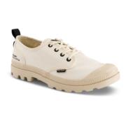 Witte Canvas Veterschoenen Palladium , White , Dames