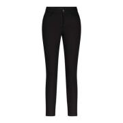 Silea Slim-Fit Jeans met Logo-Details Marc Cain , Black , Dames