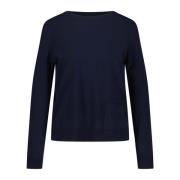 Viscose Mix Pullover Marc Cain , Blue , Dames