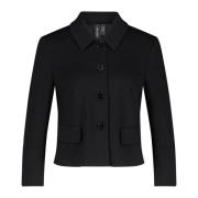 Getailleerde Crop Stijl Blazer Marc Cain , Black , Dames