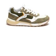 Stijlvolle Multikleur Sneakers voor Heren Voile Blanche , Green , Here...