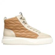 Carthy Clean Squasky Cream Sneakers Voile Blanche , Brown , Dames