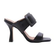 Tecktonik Heeled Mules Carmens , Black , Dames