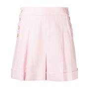 Hoge taille linnen shorts Zimmermann , Pink , Dames