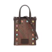 Studded Mini Shopping Bag Etro , Brown , Dames