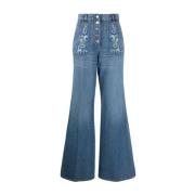 Flared Jeans, Klassieke Stijl Etro , Blue , Dames