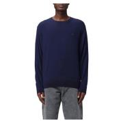 Stijlvolle Crew Neck Gebreide Trui Etro , Blue , Heren