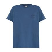 T-shirt met logo Etro , Blue , Dames