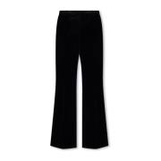 Fluwelen broek Etro , Black , Dames