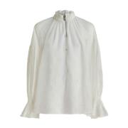 Witte Paisley Jacquard Katoenen Overhemd Etro , White , Dames