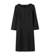 Vrouwelijke Jurk met Perfecte Pasvorm Luisa Cerano , Black , Dames