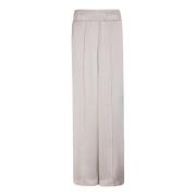 Elegante witte wijde broek Brunello Cucinelli , White , Dames