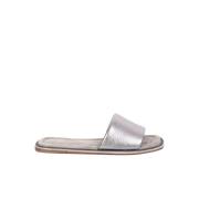 Sandalen met metallic effect Brunello Cucinelli , Gray , Dames
