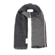 Kasjmier Geruit Sjaal Brunello Cucinelli , Gray , Heren