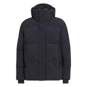 Zwarte Nylon Puffer Jas Ermenegildo Zegna , Black , Heren