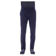 Blauwe Broek van Zacht Warm Katoen Ermenegildo Zegna , Blue , Heren