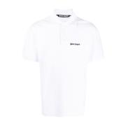 Polo shirt met geborduurd logo Palm Angels , White , Heren