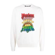 Regenboog Urban Sweater Palm Angels , White , Heren
