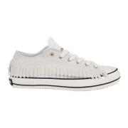 Witte Leren Sneakers Palm Angels , White , Heren