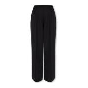 Plooivoorpantalon Palm Angels , Black , Dames