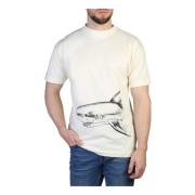 Lente/Zomer Heren T-shirt met Korte Mouwen Palm Angels , White , Heren
