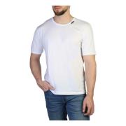 Heren korte mouw katoenen T-shirt Palm Angels , White , Heren