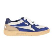 Leren Sneakers met Kleurblok Palm Angels , Blue , Heren