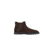 Bruine Suède Chelsea Laarzen Tod's , Brown , Heren