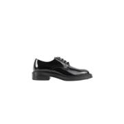 Glanzende zwarte leren veterschoenen Tod's , Black , Heren