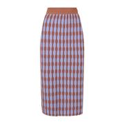 Midi-rok Tory Burch , Blue , Dames