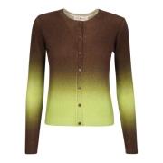 Cashmere Gradient Cardigan Tory Burch , Brown , Dames