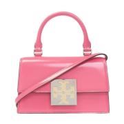 Leren schoudertas Tory Burch , Pink , Dames