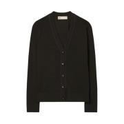 Comfortabele en stijlvolle cardigan sweater Tory Burch , Black , Dames