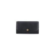 Zwarte Damesportemonnees Tory Burch , Black , Dames