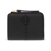 ‘McGraw’ portemonnee met logo Tory Burch , Black , Dames