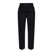 Wollen broek met geplooide voorkant Tory Burch , Black , Dames