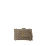 Elegante Lamsleren Cross Body Tas Tory Burch , Gray , Dames