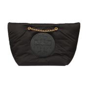 Zwarte Puffy Chain Tote Tas Tory Burch , Black , Dames