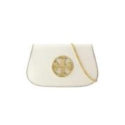 Leather clutches Tory Burch , White , Unisex