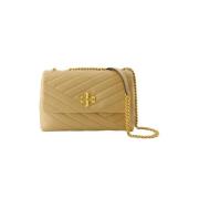 Beige Leren Schoudertas Tory Burch , Beige , Dames