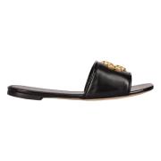 Leren Sandaal Tory Burch , Black , Dames