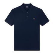 Heren Polo C0P1070 van biologisch katoenen piqué met Heritage-logo Pau...