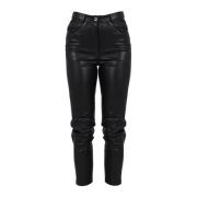 Stijlvolle Cropped Broek met Kristalversieringen Patrizia Pepe , Black...