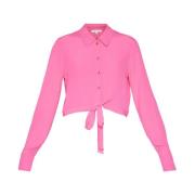 Dynamische Fuxia Casual Shirt voor Dames Patrizia Pepe , Pink , Dames